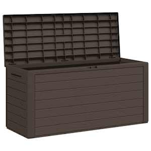 Zahradní úložný box hnědý 116 x 44 x 55 cm - obrázek 4