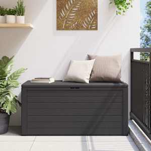 Zahradní úložný box antracitový 116 x 44 x 55 cm - obrázek 1