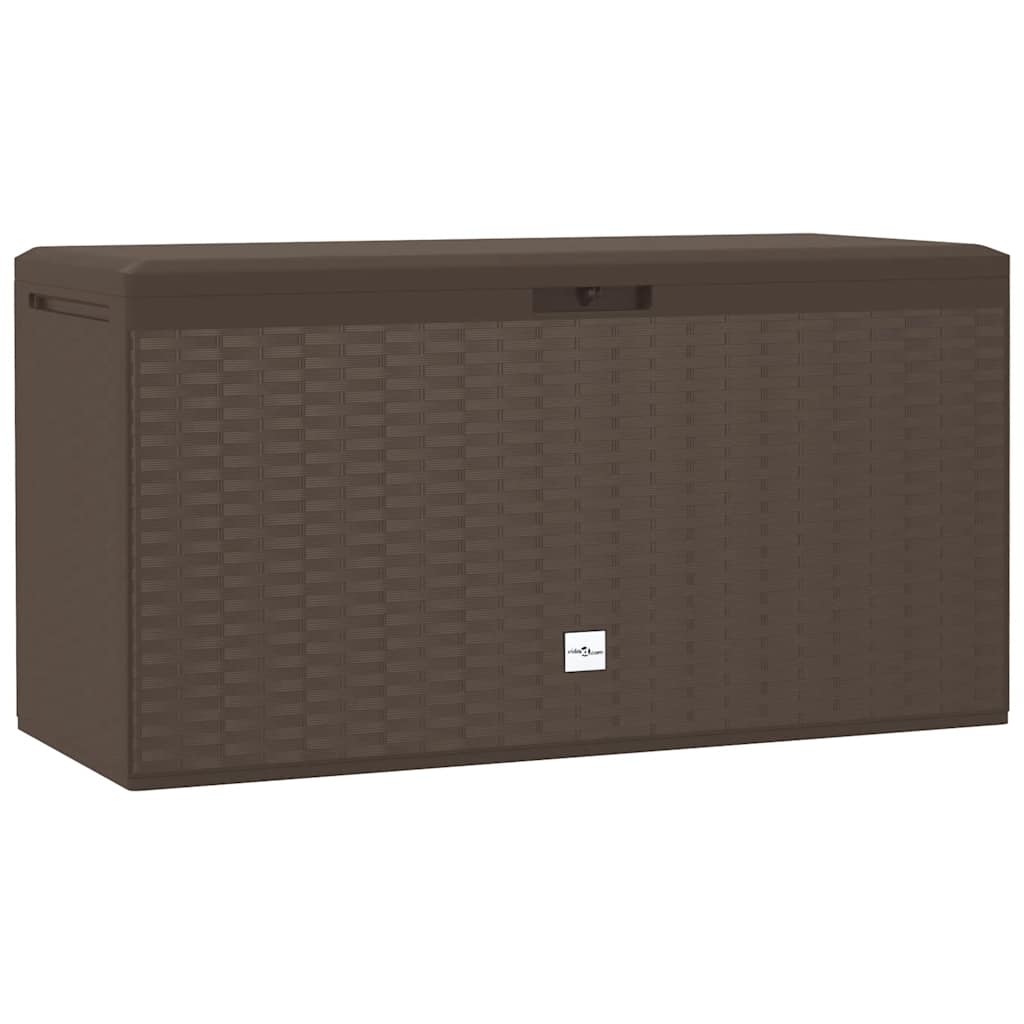 vidaXL Zahradní úložný box hnědý 114 x 47 x 60 cm