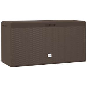 Zahradní úložný box hnědý 114 x 47 x 60 cm - obrázek 2
