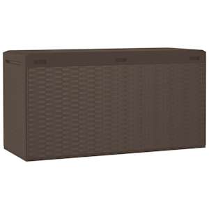 Zahradní úložný box hnědý 114 x 47 x 60 cm - obrázek 6