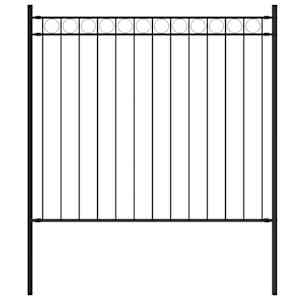 vidaXL aiapiire ASSEN, teras, 1,7 x 0,8 m, must
