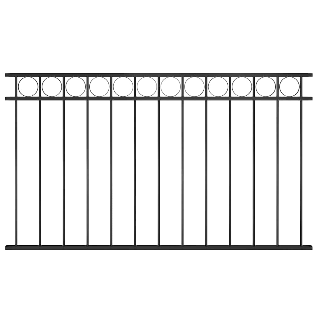 VidaXL Zaunelement Assen Stahl 1, 7 X 0, 8 M Schwarz