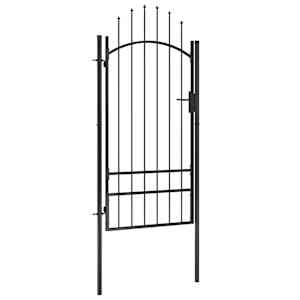 Vrtna vrata Woerden jeklo 1x2 m črna