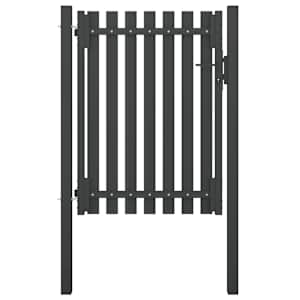 Vrtna ograja vrata iz jekla 100x125 cm antracitna