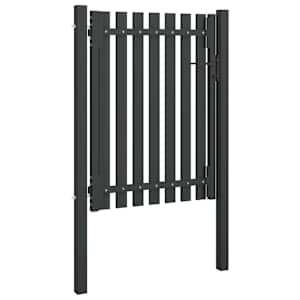 vidaXL Garden Fence Gate Steel 100x125 cm Anthracite