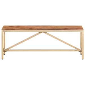 vidaXL Suoliukas, 120cm, rausvosios dalbergijos medienos masyvas