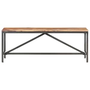 vidaXL Suoliukas, 120cm, rausvosios dalbergijos medienos masyvas