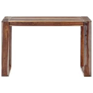 vidaXL Valgomojo stalas, 120x60x76 cm, rausvosios dalbergijos masyvas