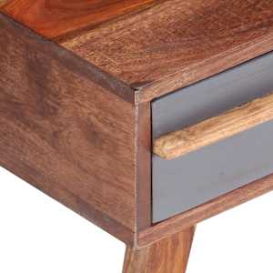 Konferenční stolek šedý 110 x 50 x 40 cm masivní dřevo - obrázek 5