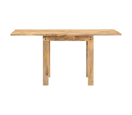 vidaXL Mesa de comedor extensible madera maciza mango 82x(80-160)x76cm