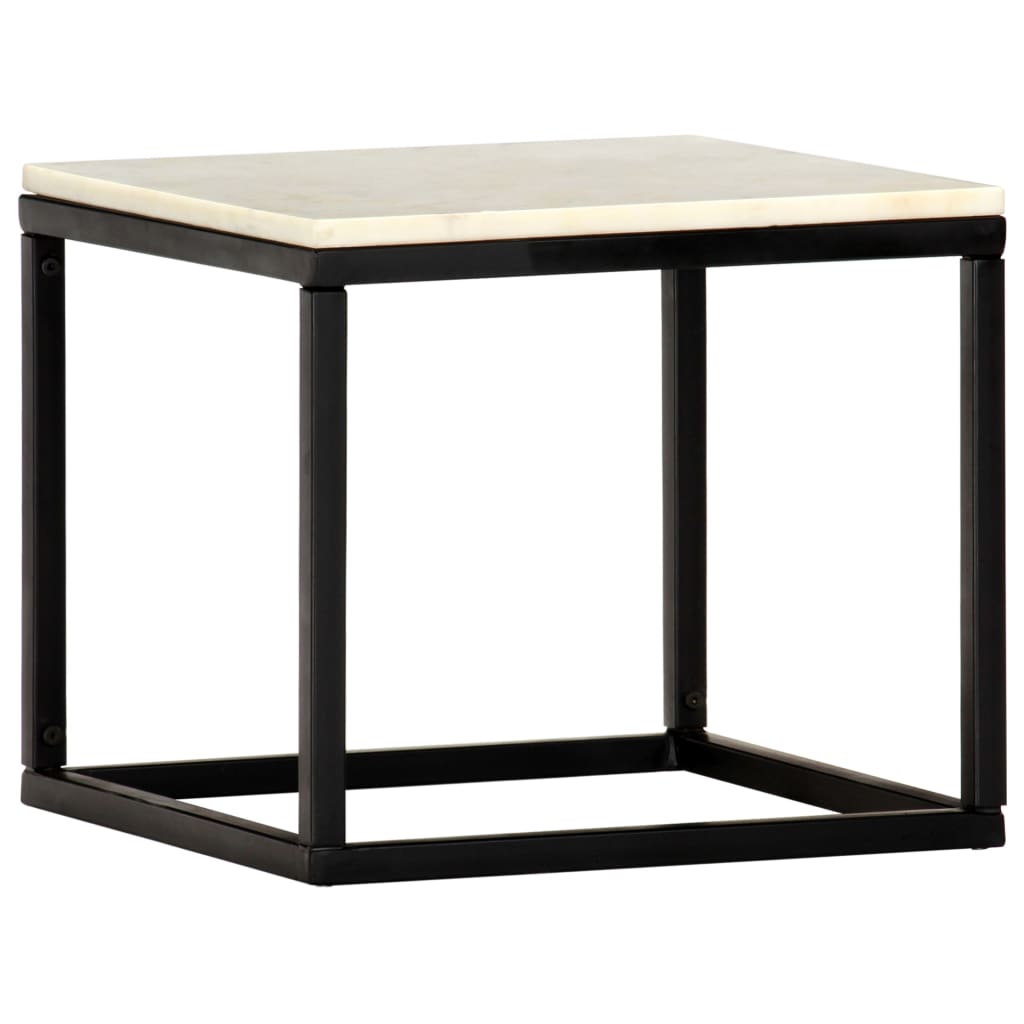 Coffee Table End Table Side Sofa Table Real Stone with Marble Texture vidaXL - Picture 14 of 24