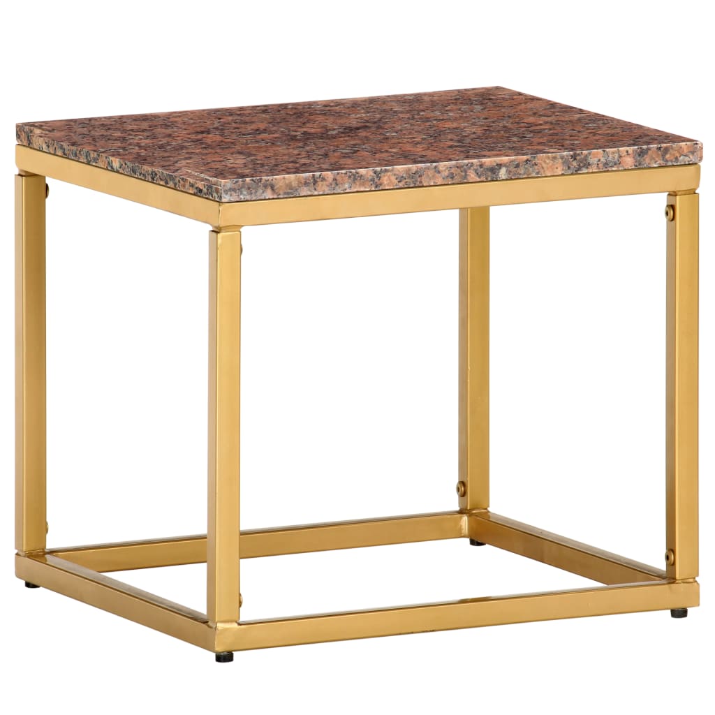 Prečunoliktava - Tev un tavai dzīvei - kafijas galdiņš, 40x40x35 cm, akmens, brūna marmora tekstūra