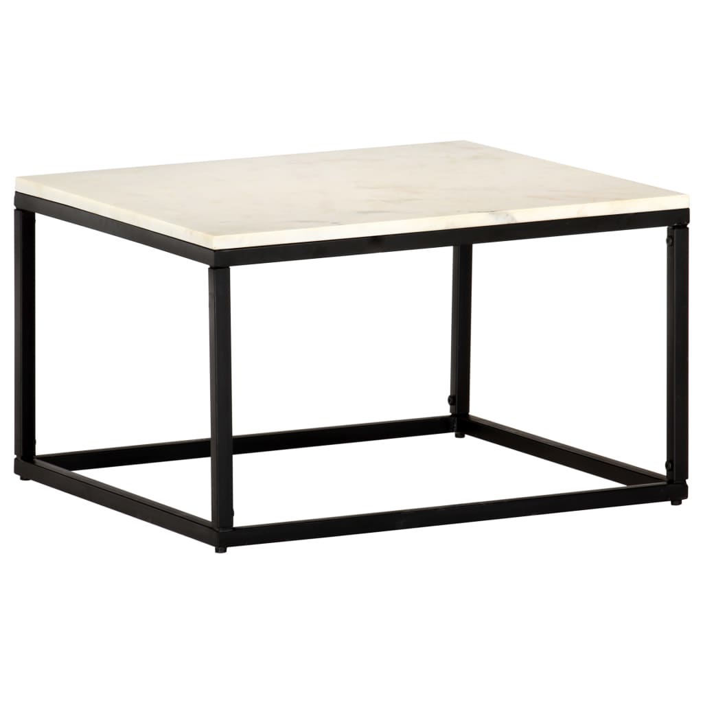 Coffee Table End Table Side Sofa Table Real Stone with Marble Texture vidaXL - Picture 24 of 24