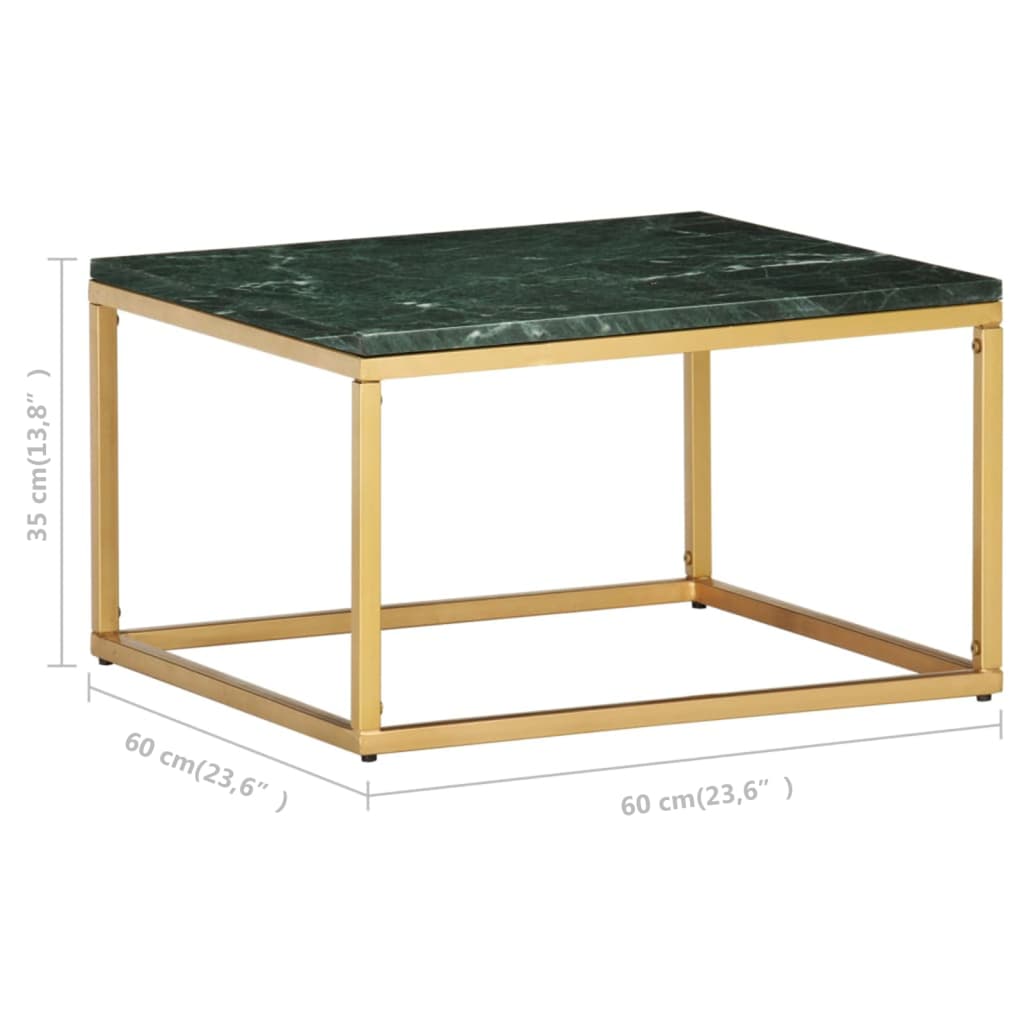 Coffee Table End Table Side Sofa Table Real Stone with Marble Texture vidaXL - Picture 17 of 24