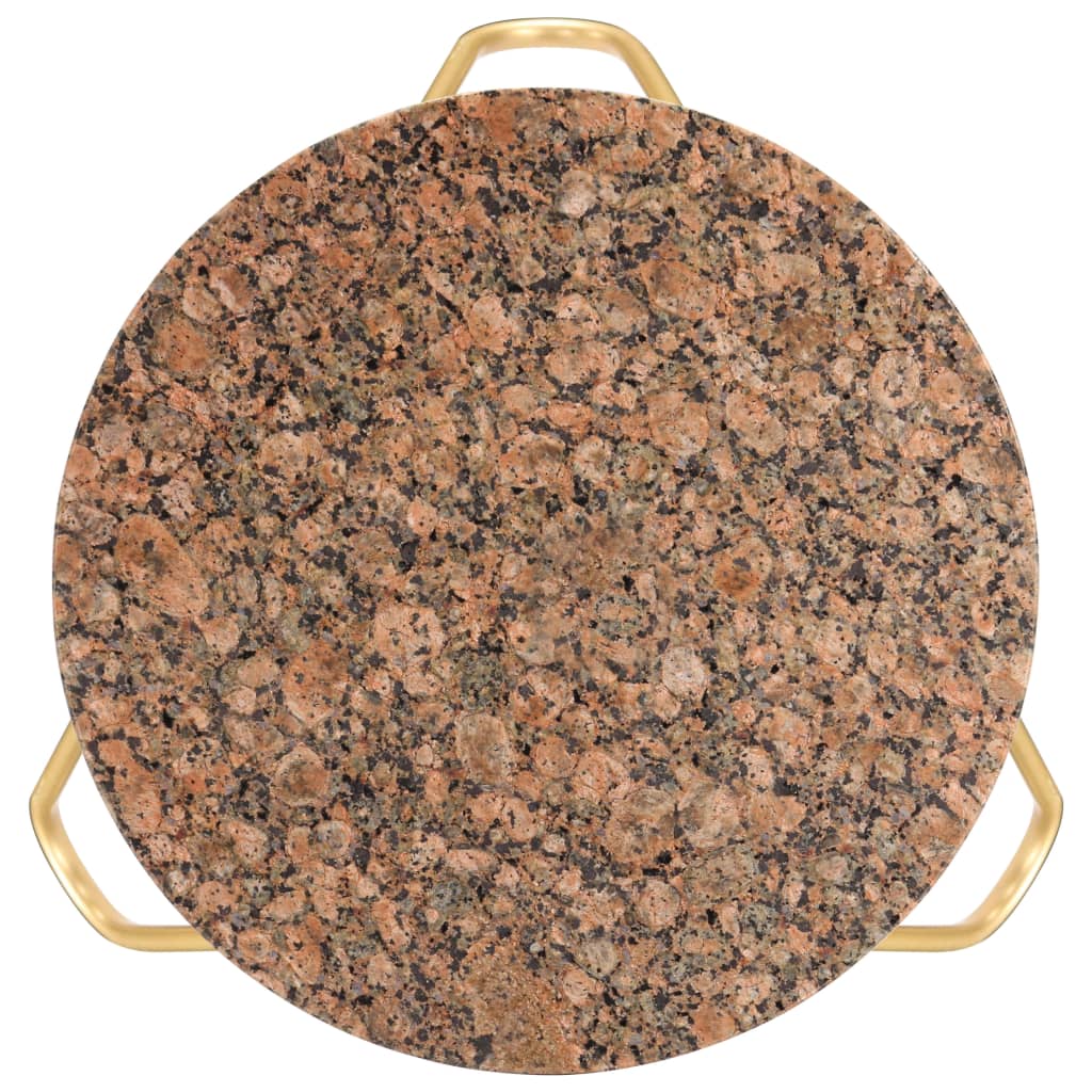 vidaXL Stolik kawowy, czerwony, 40x40x40, kamień o teksturze marmuru