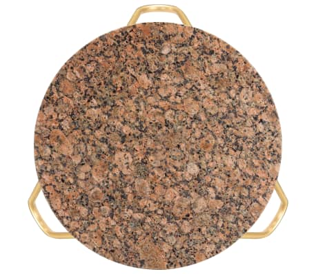 vidaXL Salongbord rød 40x40x40 cm ekte stein med marmorstruktur