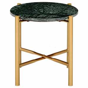 vidaXL Kavos staliukas, žalias, 40x40x40cm, tikras akmuo