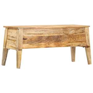 Úložný box 99 x 35 x 48 cm masivní mangovníkové dřevo