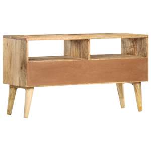TV stolek 90 x 30 x 50 cm masivní mangovníkové dřevo - obrázek 4