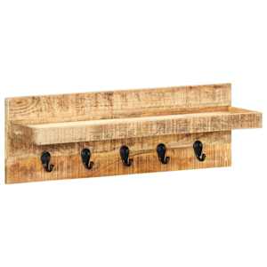 vidaXL seinale kinnitatav riidenagi, 60x15x20 cm, mangopuit