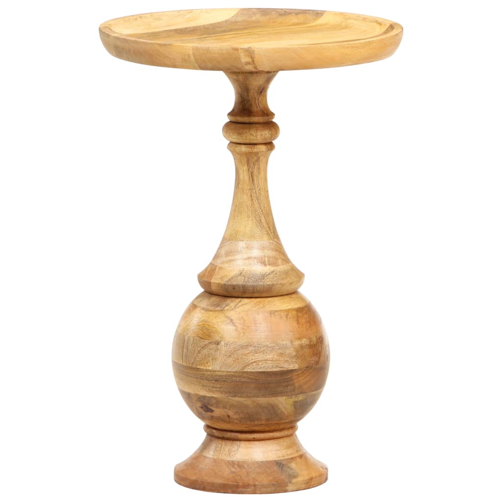 Kulatý odkládací stolek 43x43x66 cm masivní mangovníkové dřevo