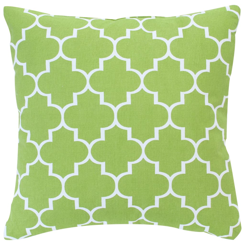 

vidaXL Kussens 2 st met print 40x40 cm katoen groen
