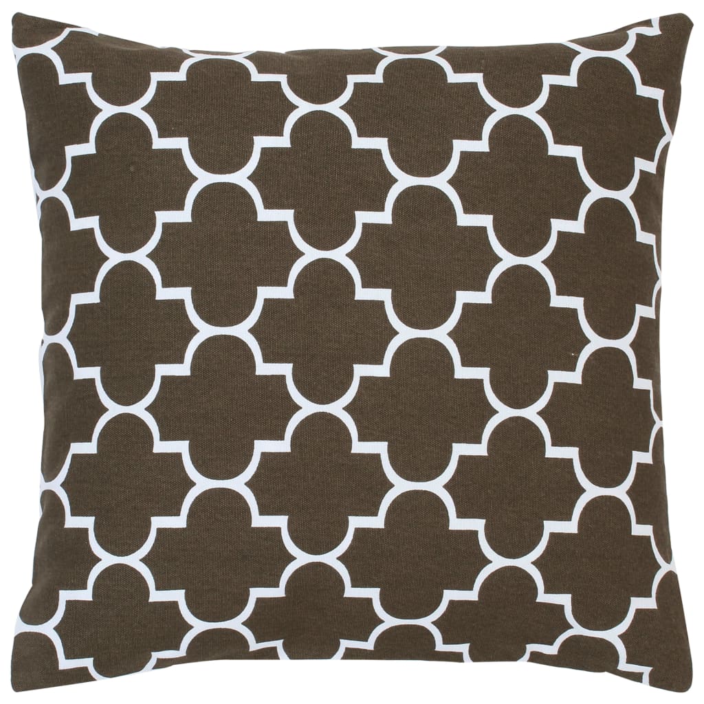 

vidaXL Kussens 2 st met print 40x40 cm katoen bruin