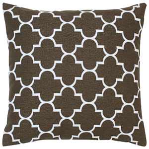 vidaXL Pagalvėlės, 2vnt., rudos spalvos, 40x40cm, medvilnė, su raštais