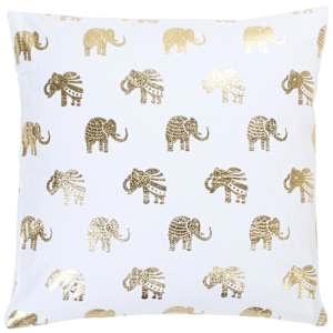 vidaXL Pagalvėlės, 2vnt., baltos ir auksinės, 40x40cm, medvilnė