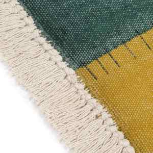 Ručně tkaný koberec Kilim bavlna 120 x 180 cm potisk barevný - obrázek 3