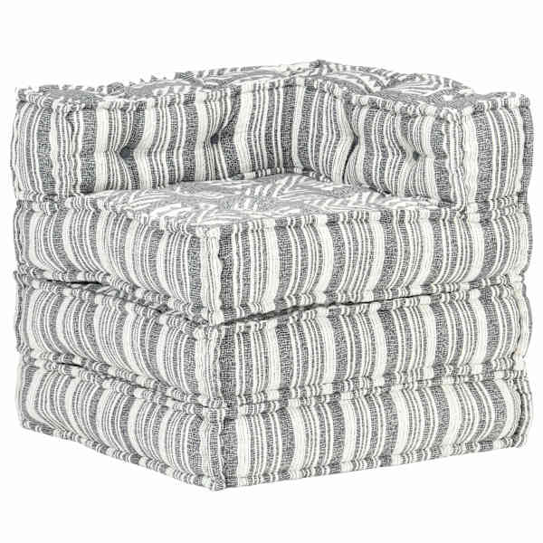 vidaXL modulaarne tumba, hallitriibuline, kangas