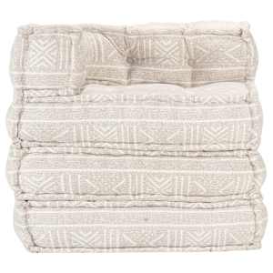 Modulární pouf béžový textil - obrázek 2