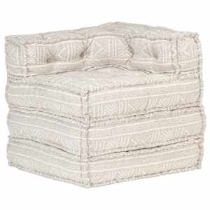 Modulární pouf béžový textil - obrázek 5