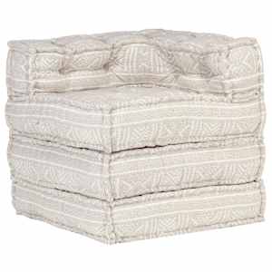 Modulární pouf béžový textil - obrázek 7