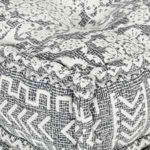 Modulární pouf světle šedý textil - obrázek 8