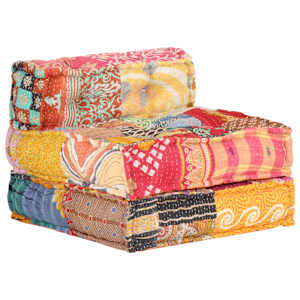 Modulární pouf patchwork textil - obrázek 4