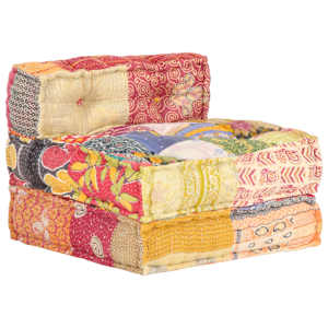 Modulární pouf patchwork textil - obrázek 5