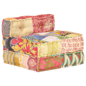 Modulární pouf patchwork textil - obrázek 6
