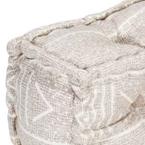 Modulární pouf béžový textil - obrázek 4