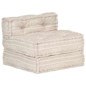 Modulární pouf béžový textil - obrázek 6