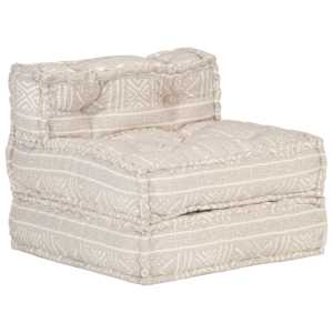 Modulární pouf béžový textil - obrázek 9