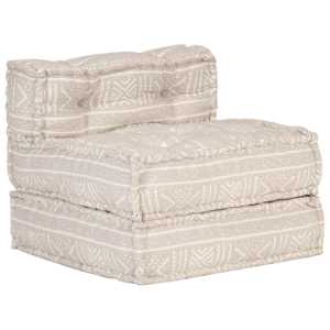 Modulární pouf béžový textil - obrázek 10