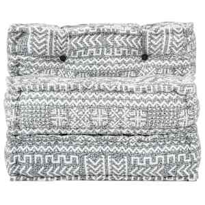 vidaXL Modulinis pufas, &scaron;viesiai pilkos spalvos, audinys