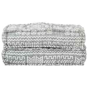 vidaXL Pufas, šviesiai pilkos spalvos, 60x70x36cm, audinys