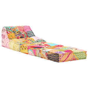 Modulární pouf patchwork textil - obrázek 3