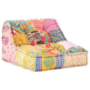 Modulární pouf patchwork textil - obrázek 4