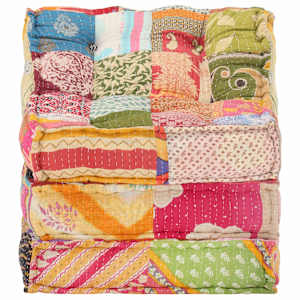 Modulární pouf patchwork textil - obrázek 5