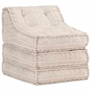 Modulární pouf béžový textil - obrázek 12