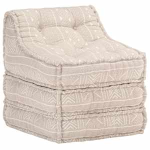 Modulární pouf béžový textil - obrázek 14